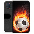 Samsung Galaxy A51 Premium Plånboksfodral - Fotbollsflamma