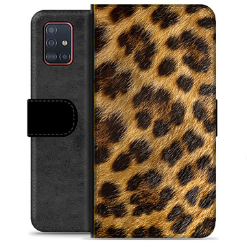 Samsung Galaxy A51 Premium Plånboksfodral - Leopard