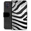 Samsung Galaxy A51 Premium Plånboksfodral - Zebra