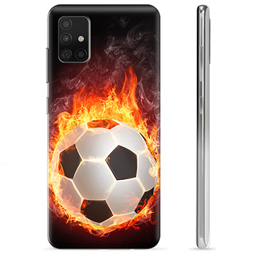 Samsung Galaxy A51 TPU-Skal - Fotbollsflamma