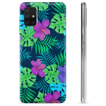 Samsung Galaxy A51 TPU-Skal - Tropiska Blommor