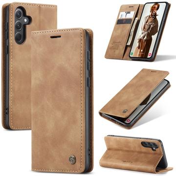 Samsung Galaxy A56 Caseme 013 Series Plånboksfodral - Brun