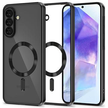Samsung Galaxy A56 Tech-Protect MagFlex-Skal - MagSafe-kompatibelt - Klar / Svart