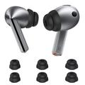 Samsung Galaxy Buds3 Pro Ahastyle DD09 Silikon öronproppar - Svart