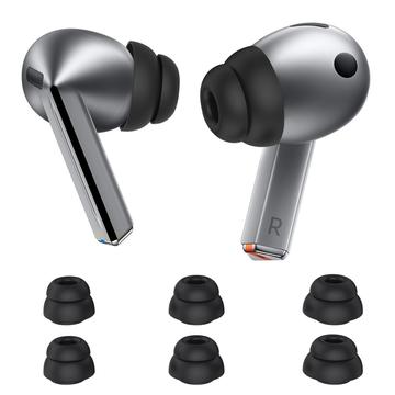 Samsung Galaxy Buds3 Pro Ahastyle DD09 Silikon öronproppar - Svart