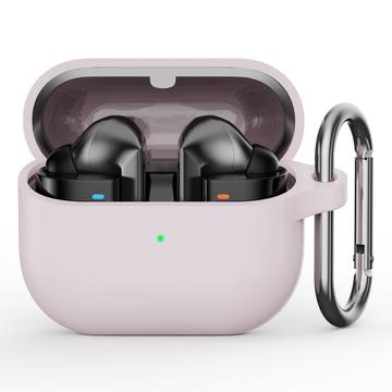Samsung Galaxy Buds3 Pro Silikonskal med Karbinhake - Rosa