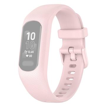 Garmin Vivosmart 5 Ersättningssilikonrem med Integrerad Ram - Rosa