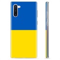 Samsung Galaxy Note10 TPU-Skal Ukrainska Flaggan - Gul och ljusblå