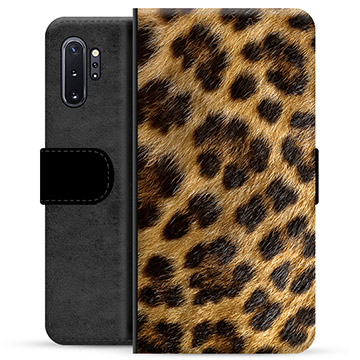 Samsung Galaxy Note10+ Premium Plånboksfodral - Leopard