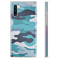 Samsung Galaxy Note10 TPU-Skal - Blå Kamouflage