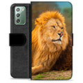 Samsung Galaxy Note20 Premium Plånboksfodral - Lejon