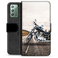 Samsung Galaxy Note20 Premium Plånboksfodral - Motorcykel