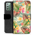 Samsung Galaxy Note20 Premium Plånboksfodral - Rosa Blommor