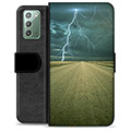 Samsung Galaxy Note20 Premium Plånboksfodral - Storm
