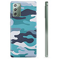 Samsung Galaxy Note20 TPU-Skal - Blå Kamouflage
