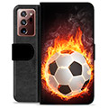 Samsung Galaxy Note20 Ultra Premium Plånboksfodral - Fotbollsflamma