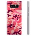 Samsung Galaxy Note8 TPU-Skal - Rosa Kamouflage