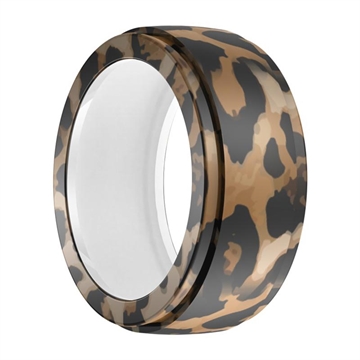 Samsung Galaxy Ring Anti-rep silikonfodral - Storlek: 10/11/12/13 - Leopardtryck