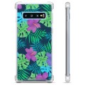 Samsung Galaxy S10 Hybridskal - Tropiska Blommor