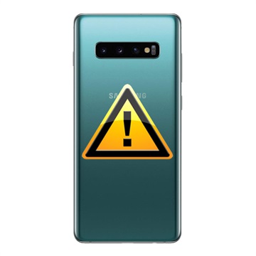 Samsung Galaxy S10+ Bak Skal Reparation - Prisma Grön
