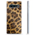 Samsung Galaxy S10+ TPU-Skal  - Leopard