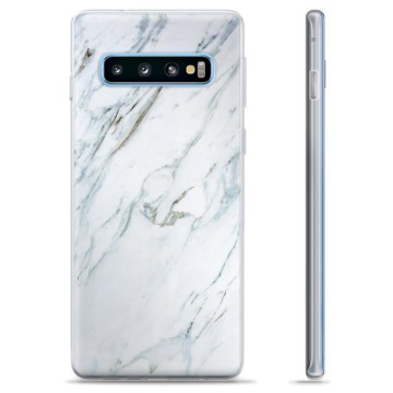 Samsung Galaxy S10+ TPU-Skal  - Marmor