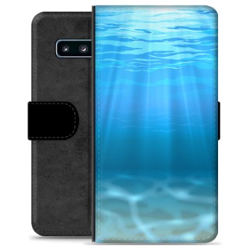Samsung Galaxy S10+ Premium Plånboksfodral - Hav