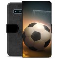 Samsung Galaxy S10 Premium Plånboksfodral - Fotboll