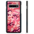 Samsung Galaxy S10+ Skyddsskal - Rosa Kamouflage