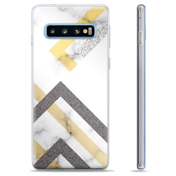 Samsung Galaxy S10+ TPU-Skal - Abstrakt Marmor