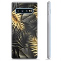 Samsung Galaxy S10+ TPU-Skal - Gyllene Löv