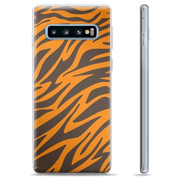 Samsung Galaxy S10+ TPU-Skal - Tiger