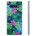 Samsung Galaxy S10+ TPU-Skal - Tropiska Blommor