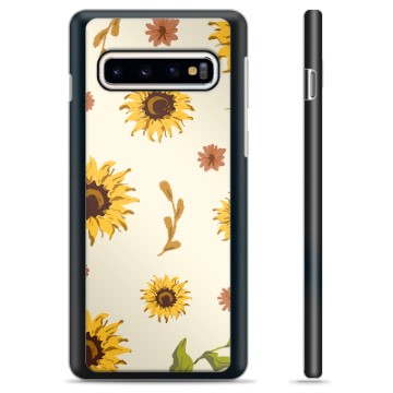Samsung Galaxy S10 Skyddsskal - Solrosor