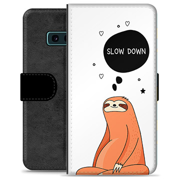Samsung Galaxy S10e Premium Plånboksfodral - Slow Down