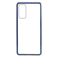 Samsung Galaxy S20 FE Magnetiskt Skal med Härdat Glas - Blå
