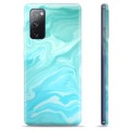 Samsung Galaxy S20 FE TPU-Skal - Blå Marmor