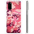 Samsung Galaxy S20 TPU-Skal - Rosa Kamouflage
