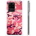 Samsung Galaxy S20 Ultra TPU-Skal - Rosa Kamouflage