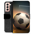 Samsung Galaxy S21 5G Premium Plånboksfodral - Fotboll