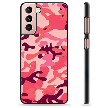 Samsung Galaxy S21 5G Skyddsskal - Rosa Kamouflage