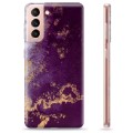 Samsung Galaxy S21 5G TPU-Skal - Gyllene Plommon
