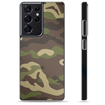 Samsung Galaxy S21 Ultra 5G Skyddsskal - Kamouflage