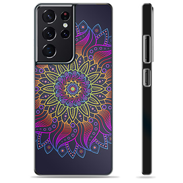Samsung Galaxy S21 Ultra 5G Skyddsskal - Färgrik Mandala