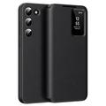 Samsung Galaxy S22 5G Smart Clear View Flip Skal med kortplats - Svart