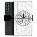 Samsung Galaxy S22+ 5G Premium Plånboksfodral - Kompass