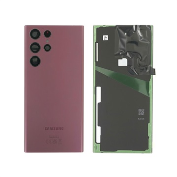 Samsung Galaxy S22 Ultra 5G Batterilucka GH82-27457B - Burgundy