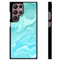 Samsung Galaxy S22 Ultra 5G Skyddsskal - Blå Marmor
