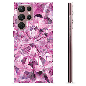 Samsung Galaxy S22 Ultra 5G TPU-Skal - Rosa Kristall