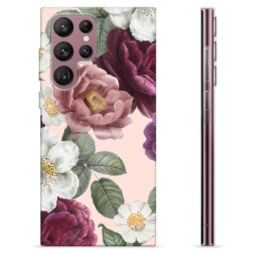 Samsung Galaxy S22 Ultra 5G TPU-Skal - Romantiska Blommor